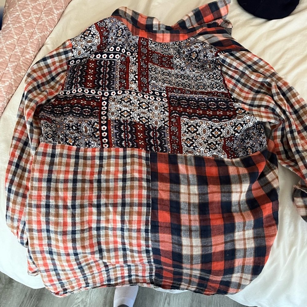 Tri print flannel